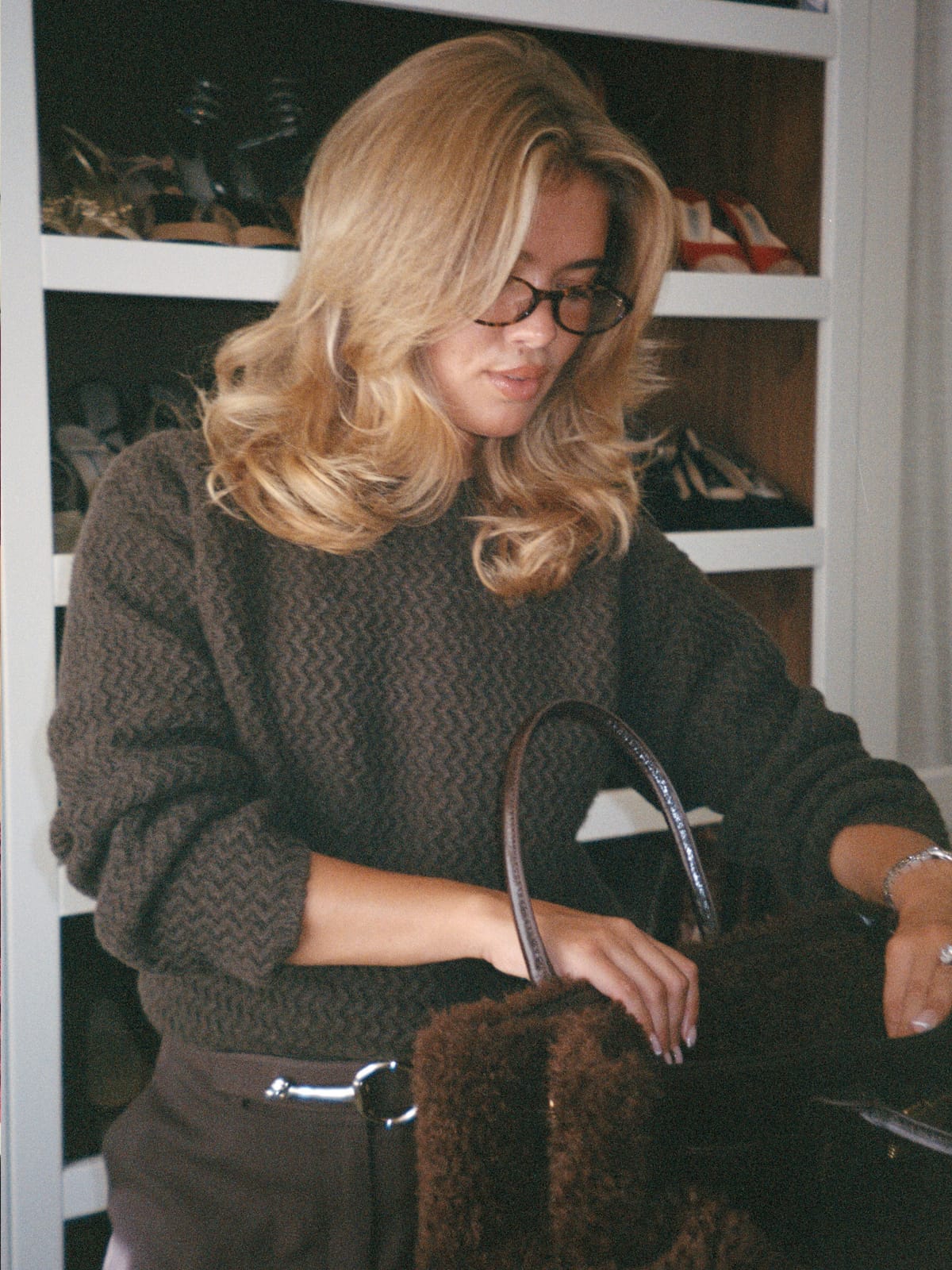 Structured Wool Sweater Dark Chocolate