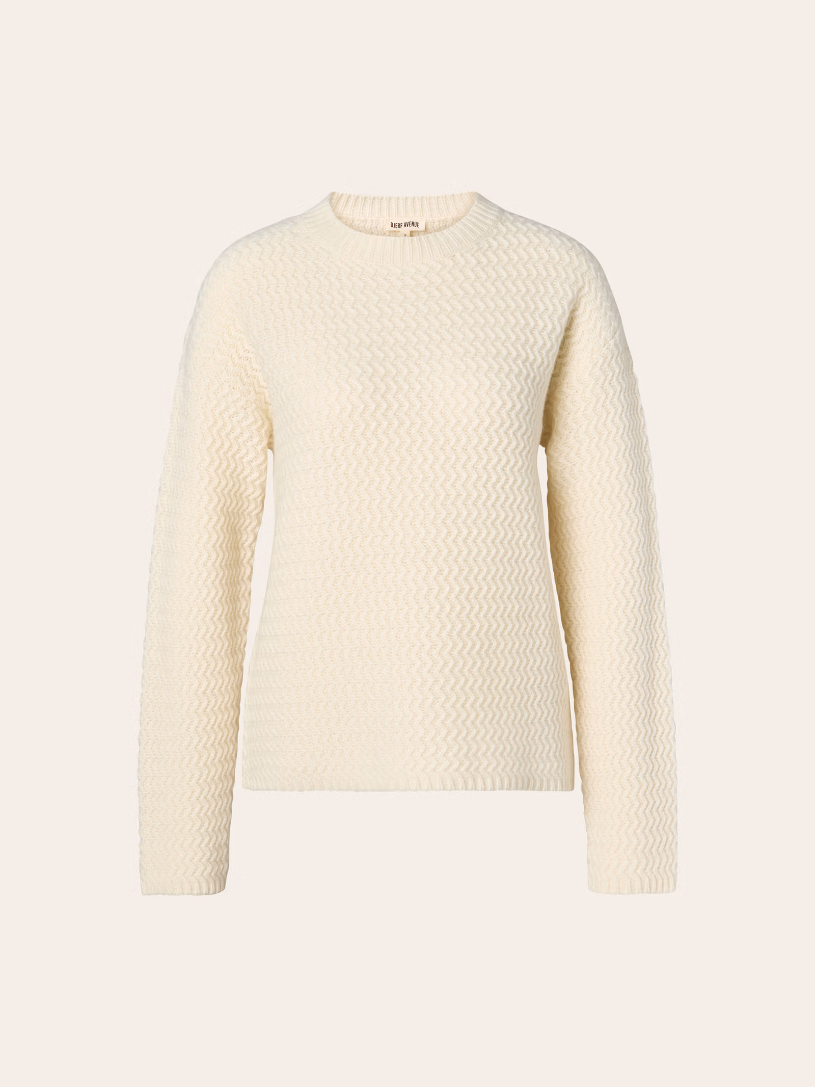 Structured Wool Sweater Cream