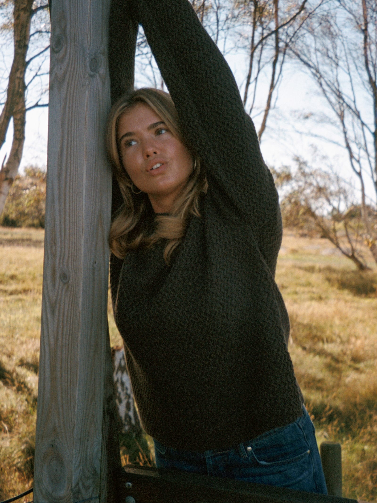 Structured Wool Sweater Dark Chocolate