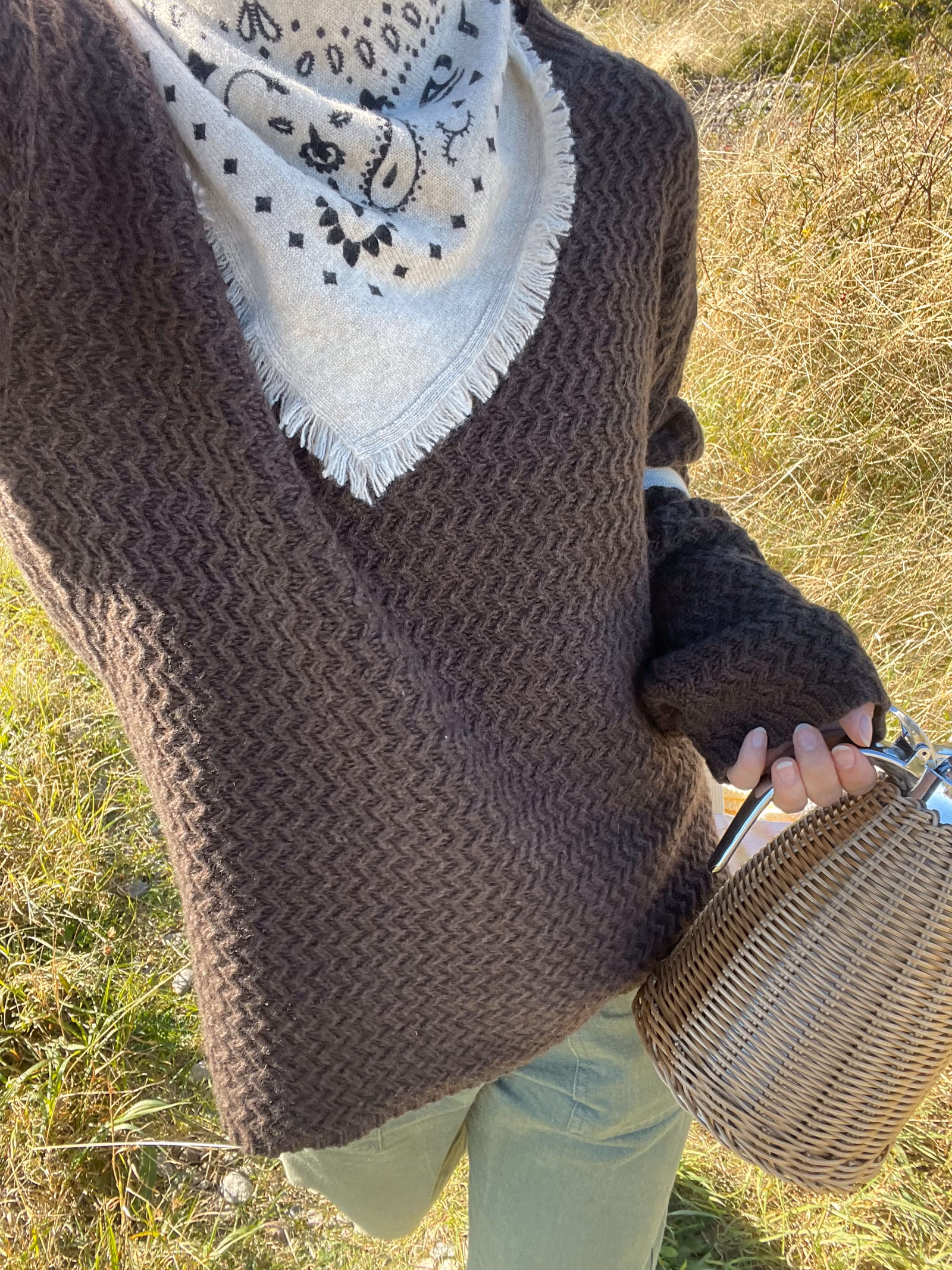 Structured Wool Sweater Dark Chocolate