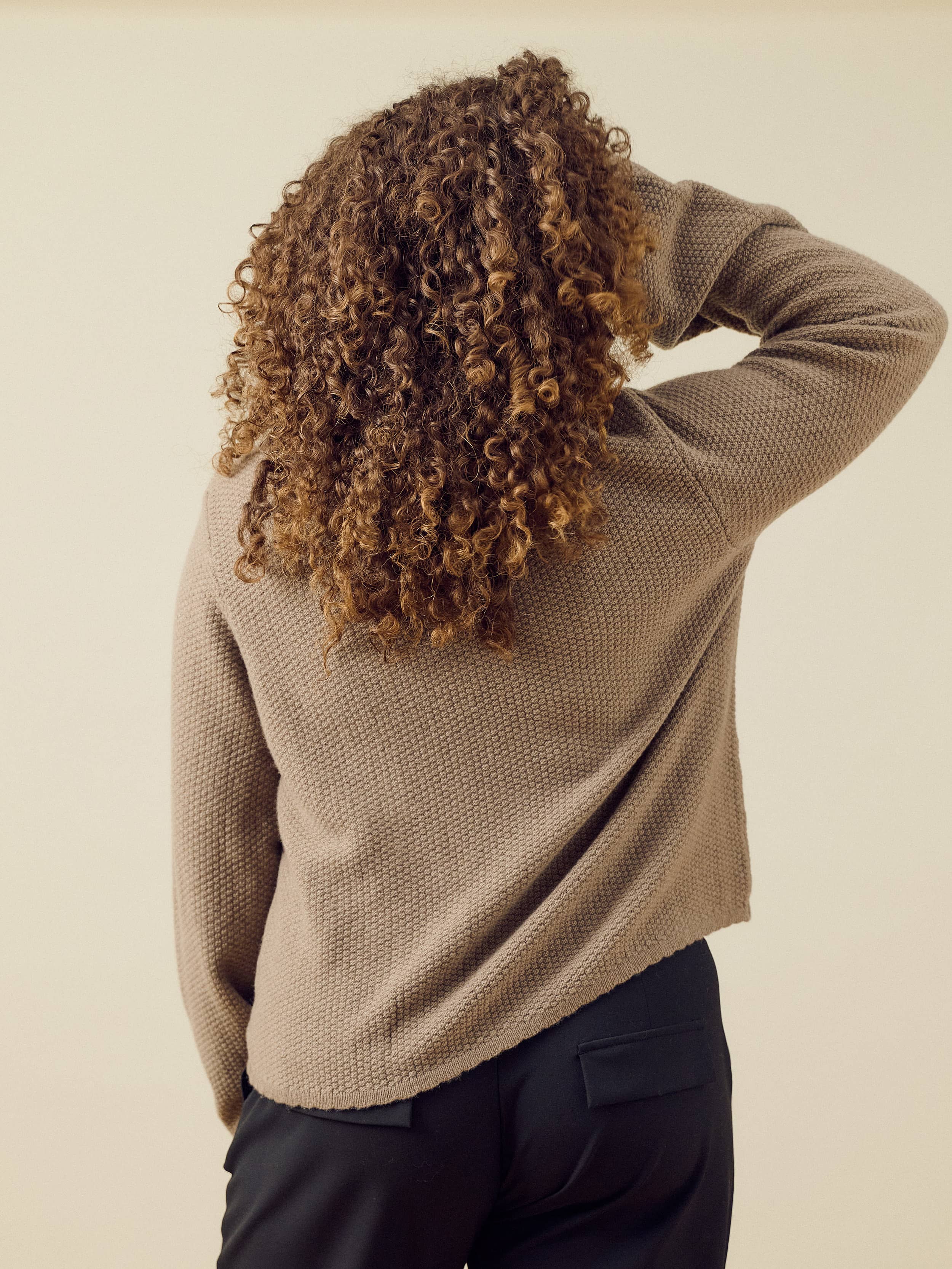Amorini Cardigan Wool Mole - Mole | Djerf Avenue
