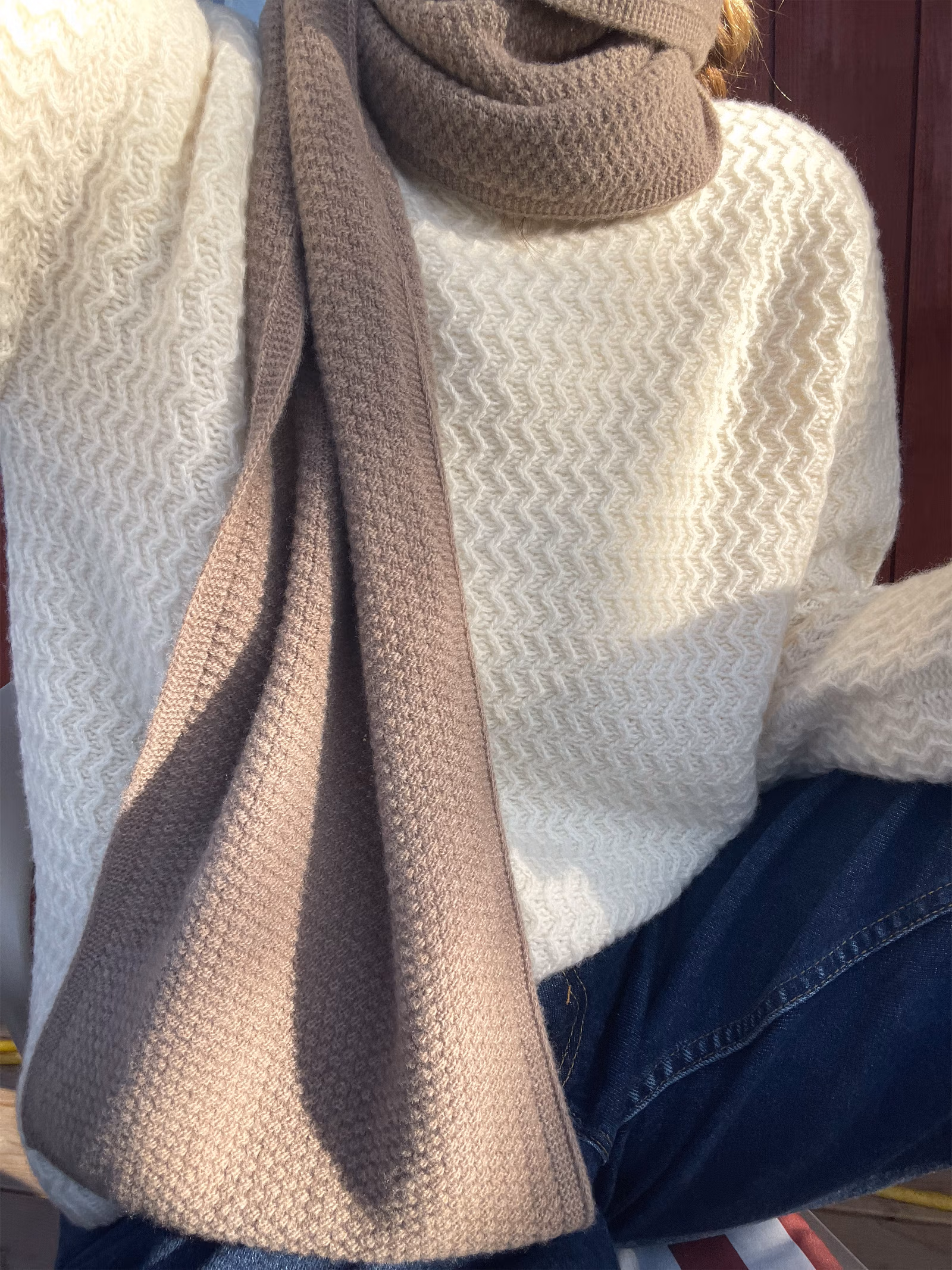 Amorini Wool Scarf Mole