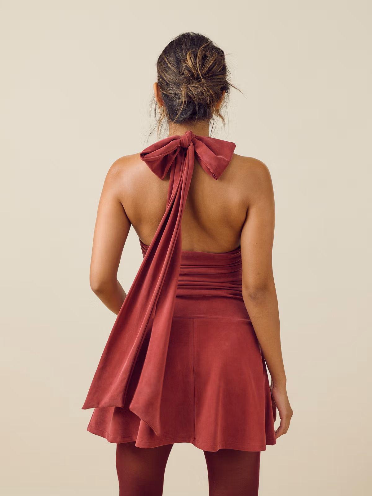 Celebration Mini Dress Burgundy