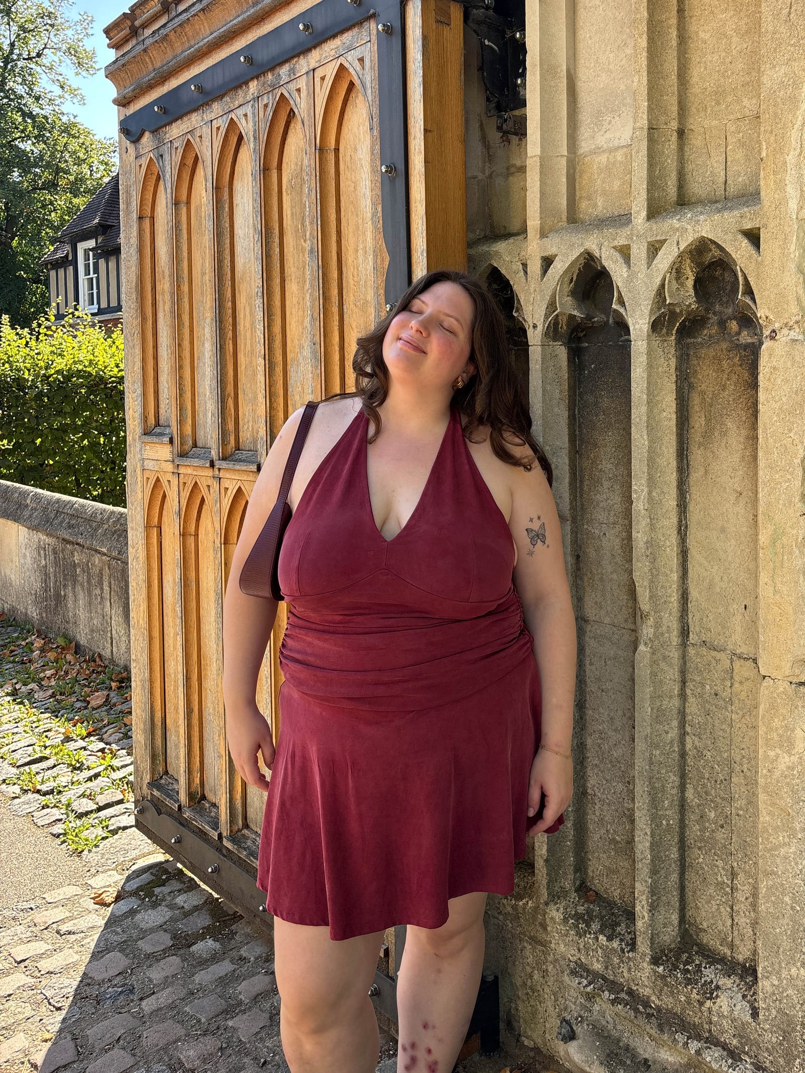 Celebration Mini Dress Burgundy