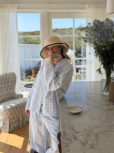 Unwind Shirt Blue Check