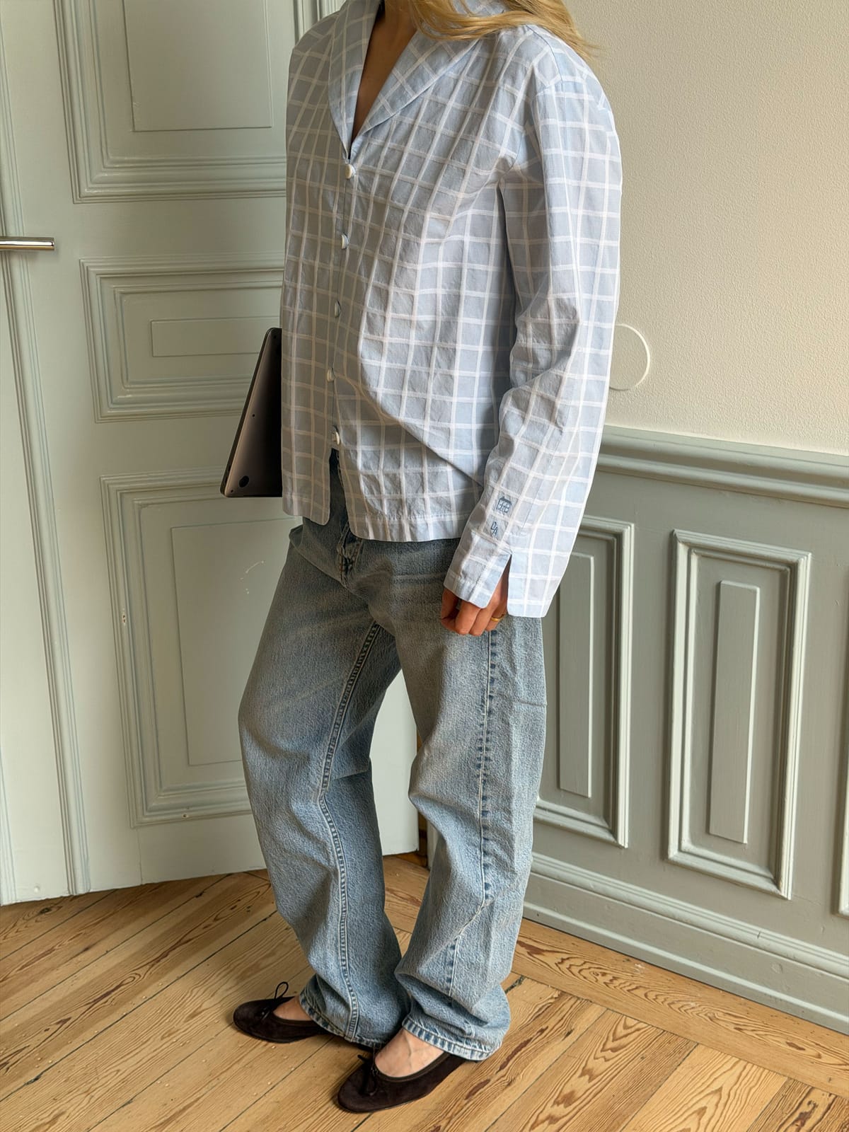 Unwind Shirt Blue Check