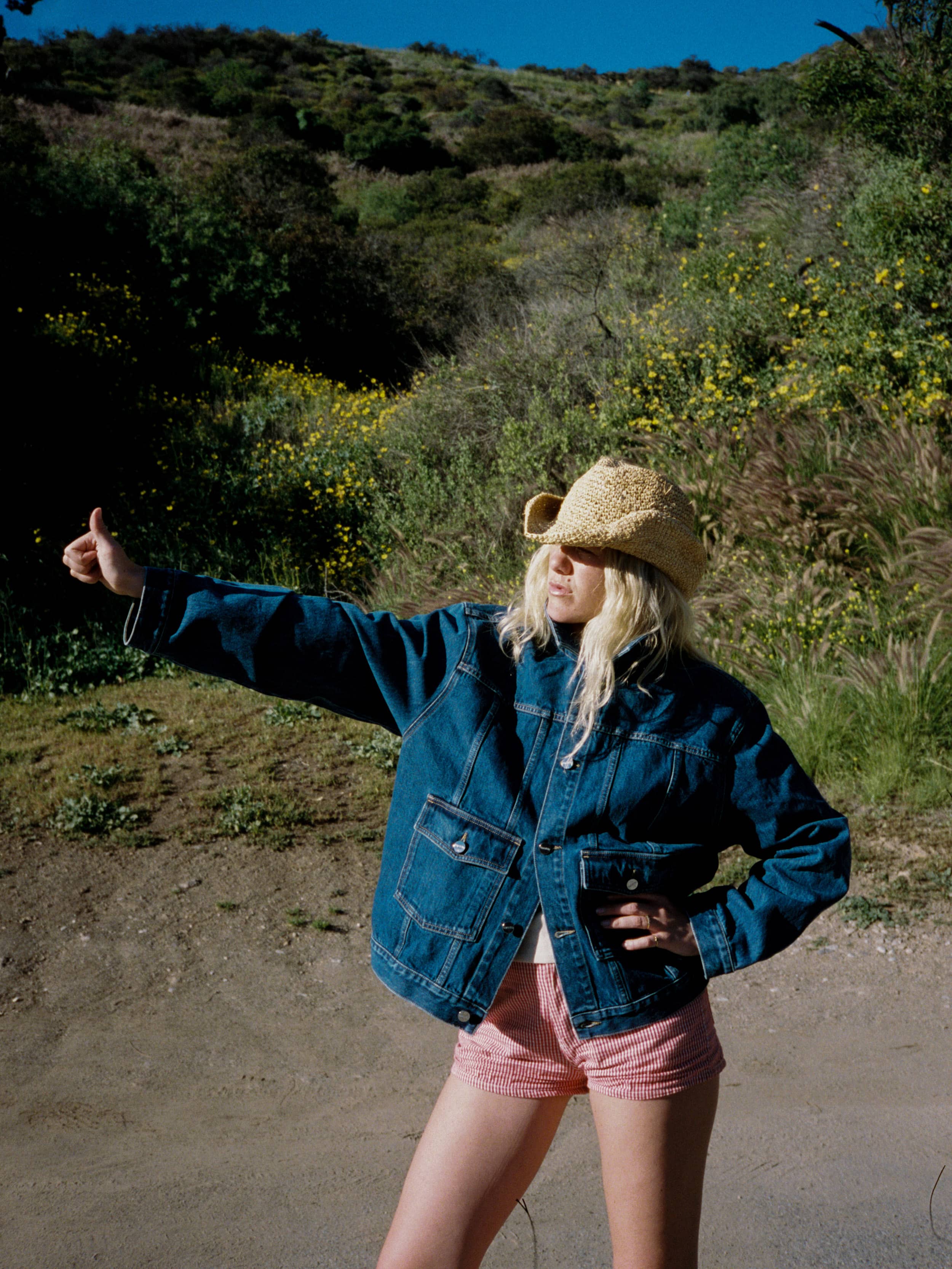 Denim Jacket Dark Blue - Dark blue | Djerf Avenue
