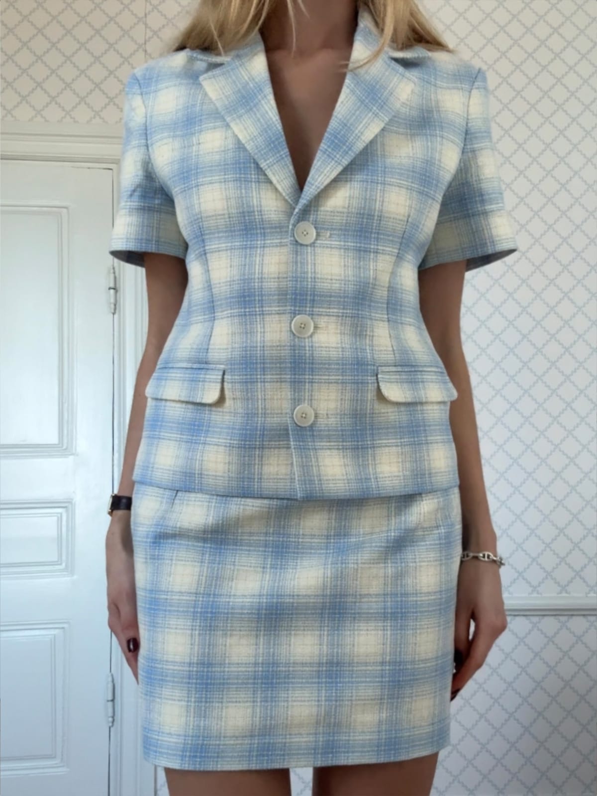 Brunch Blazer Blue Plaid