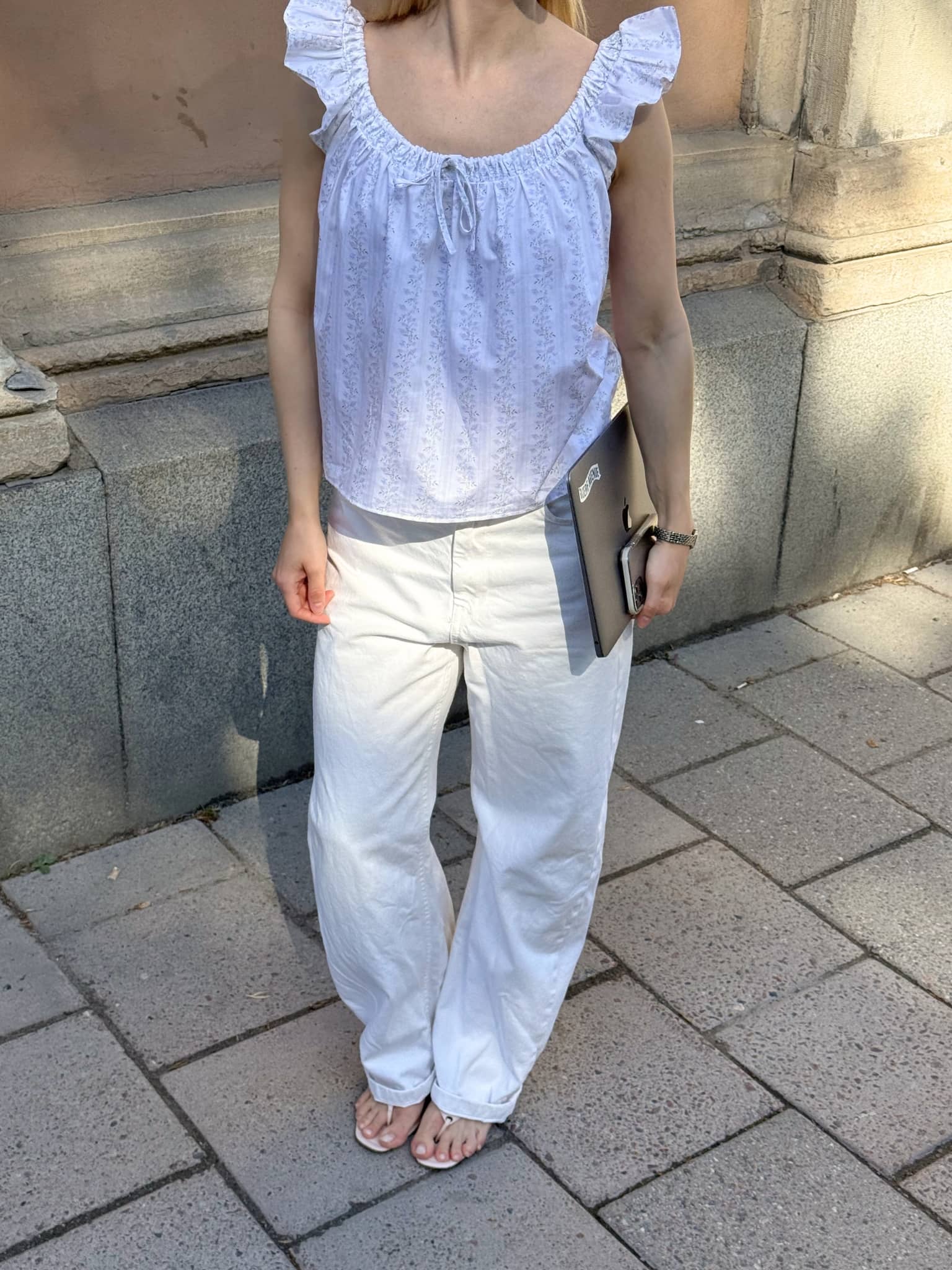 Poplin Frill Top Lilac Dreams - Lilac Dreams | Djerf Avenue