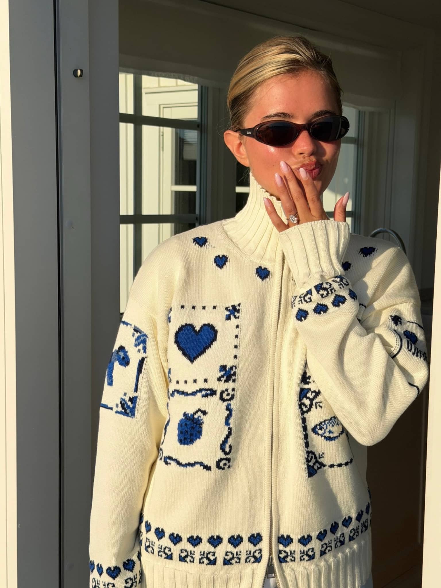 Coastal Zip Sweater DA Delft - DA Delft | Djerf Avenue