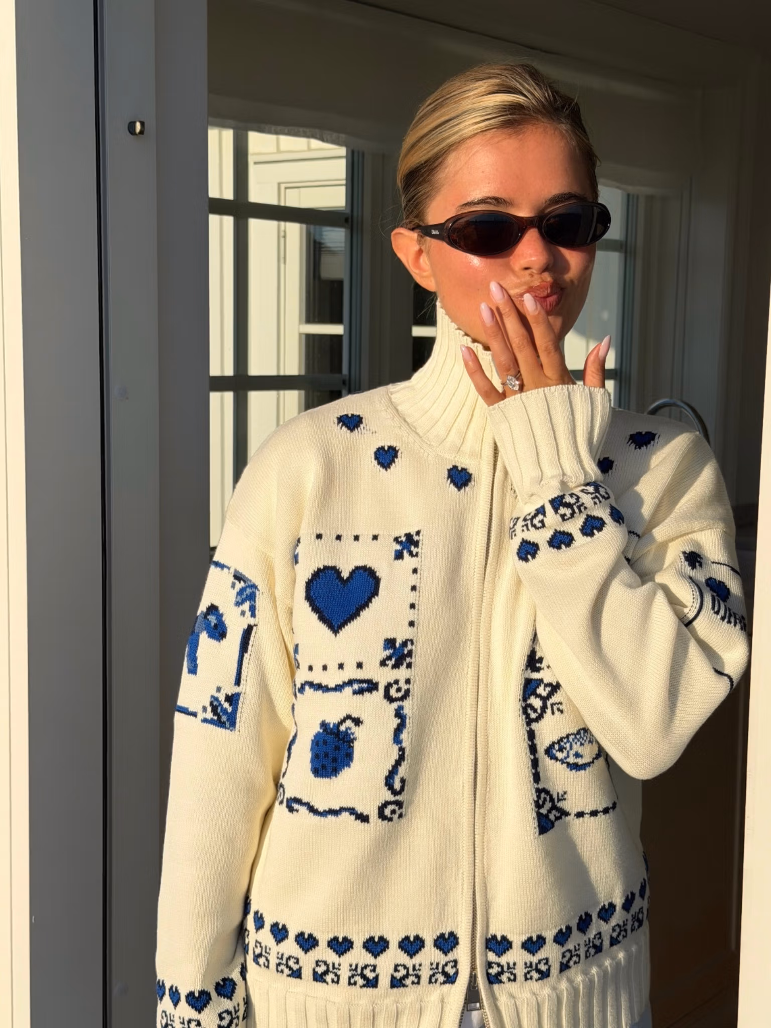 Coastal Zip Sweater DA Delft