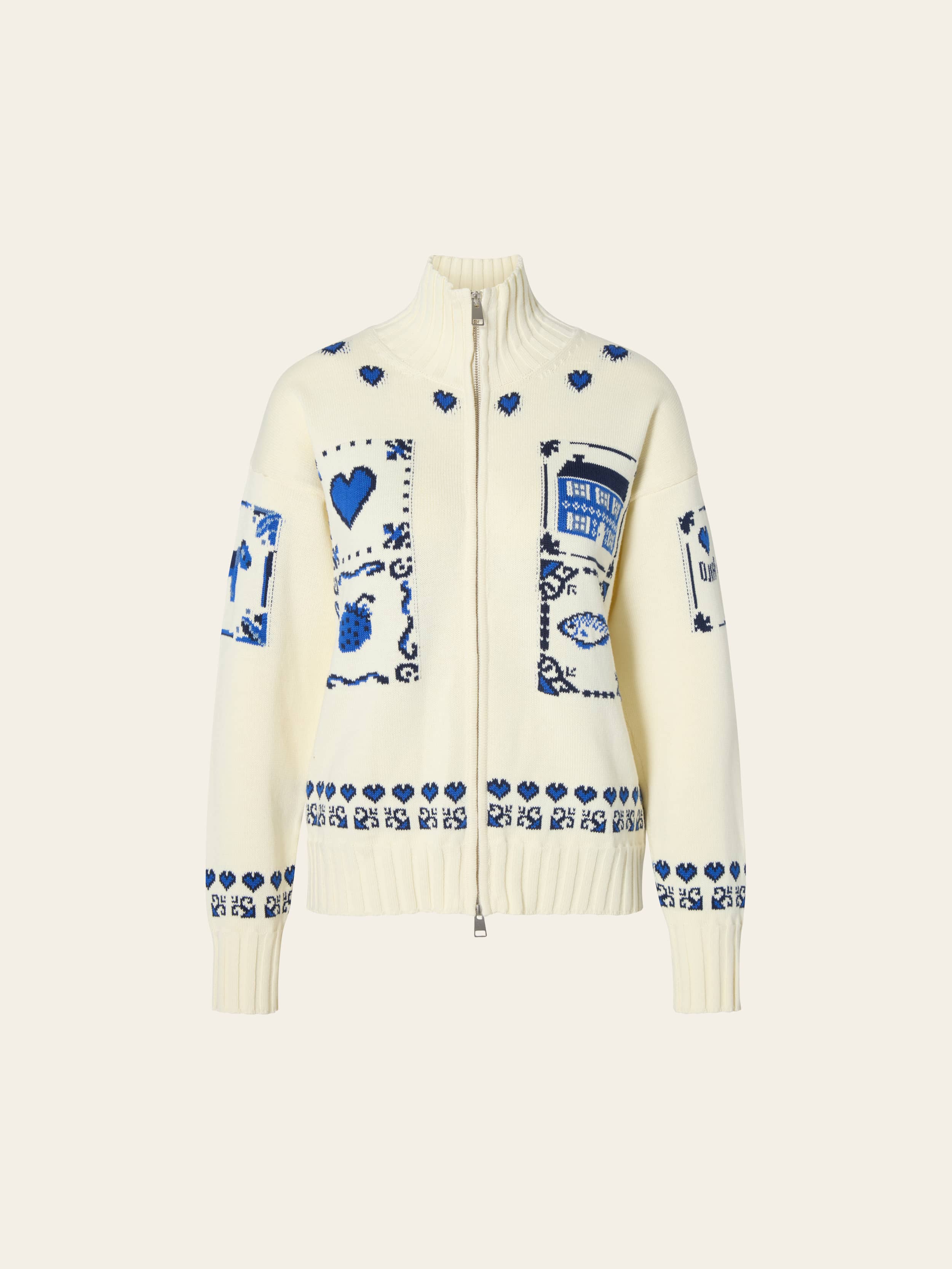 Coastal Zip Sweater DA Delft - DA Delft | Djerf Avenue