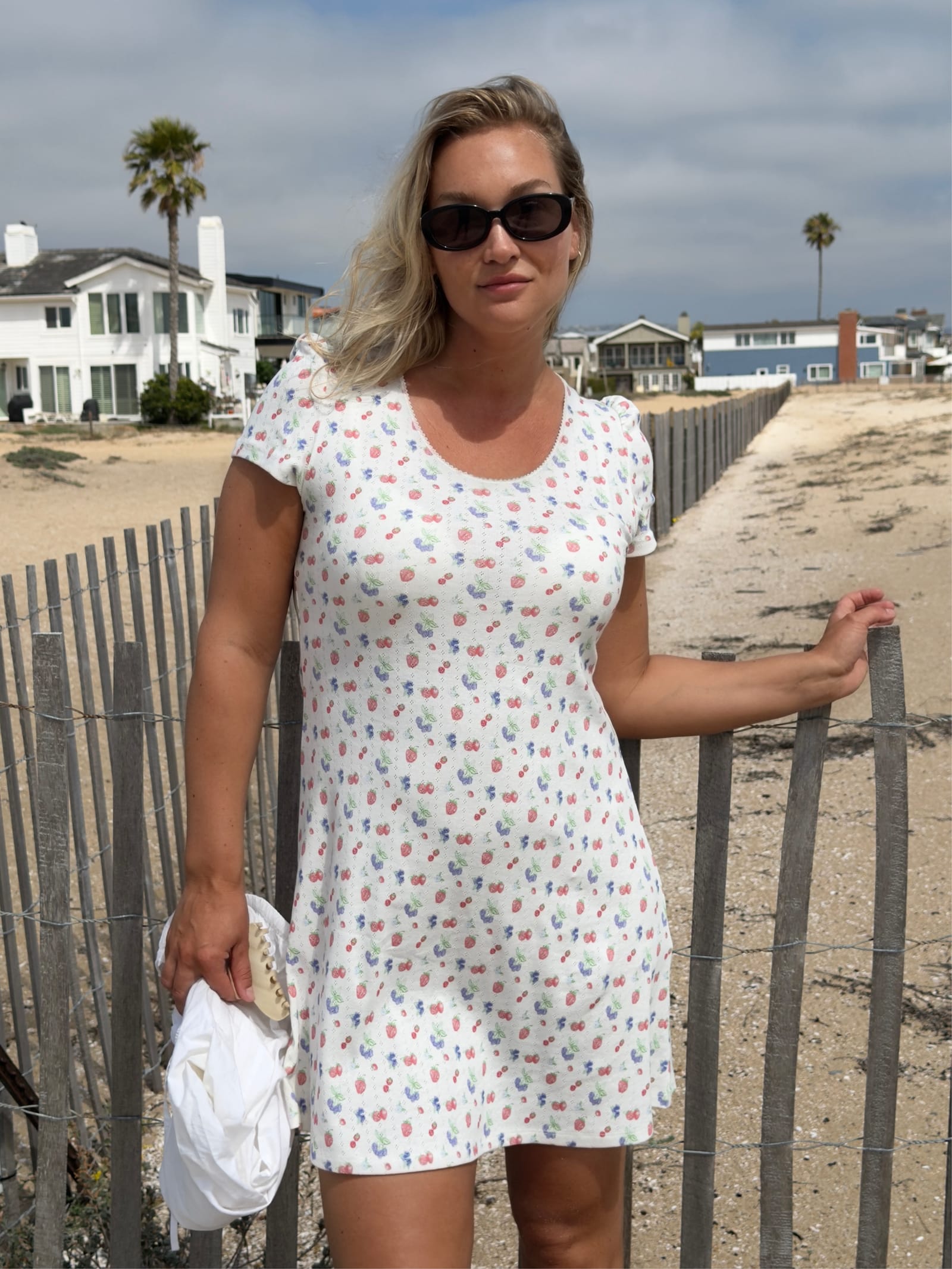 Pointelle Mini Dress Summer Berries