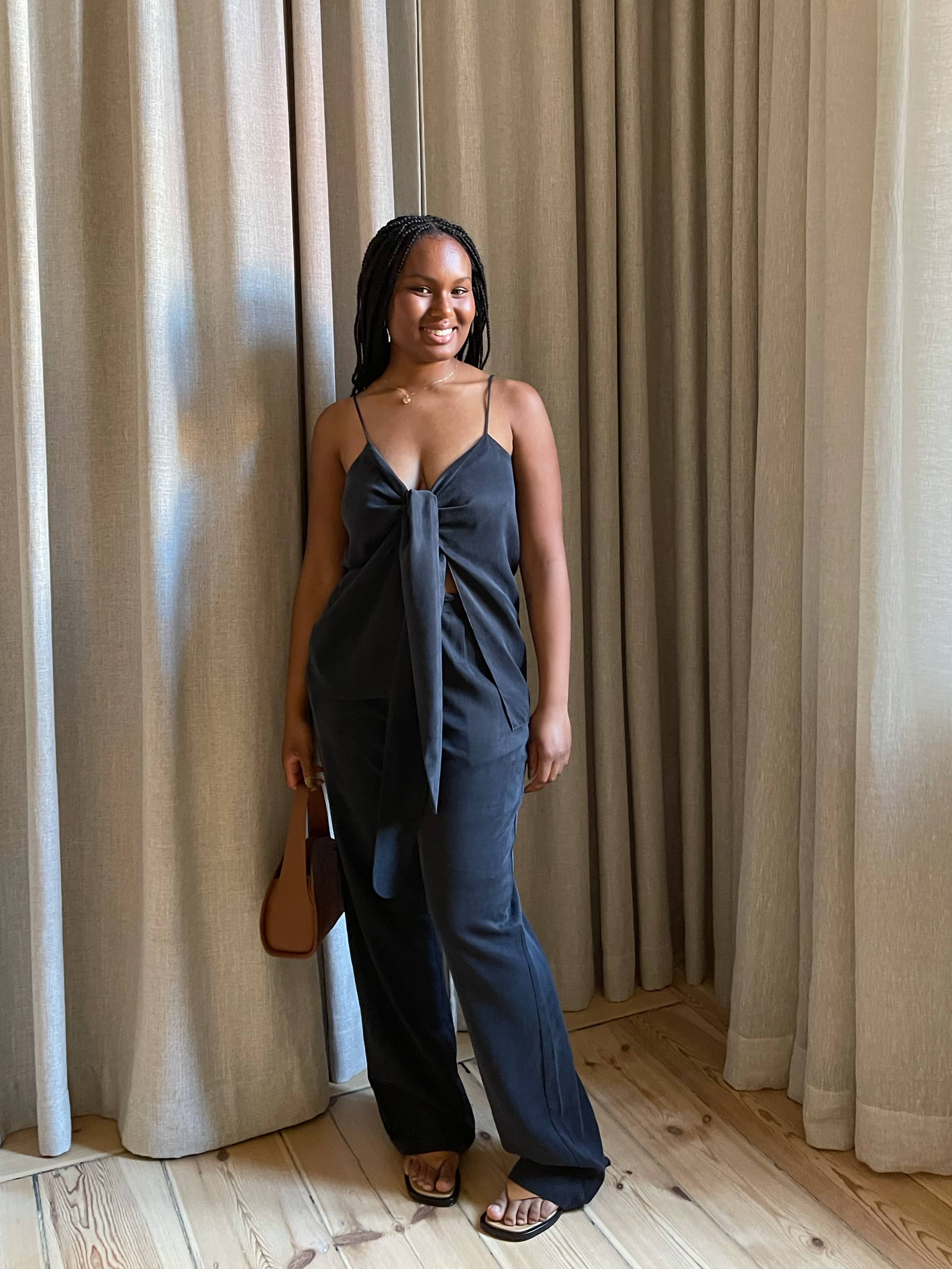 Tie Tank Top Ash - Ash | Djerf Avenue