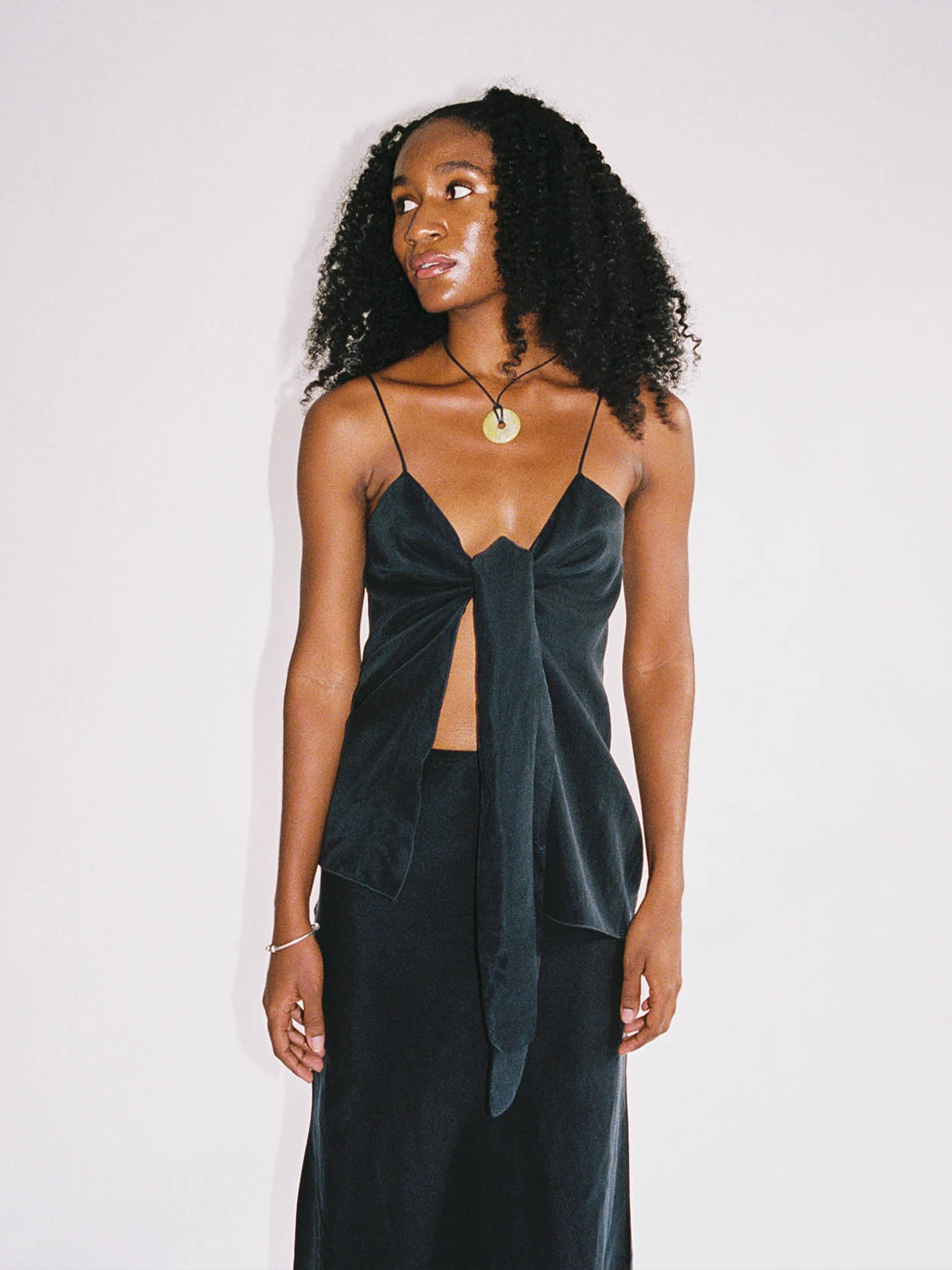 Tie Tank Top Ash - Ash | Djerf Avenue