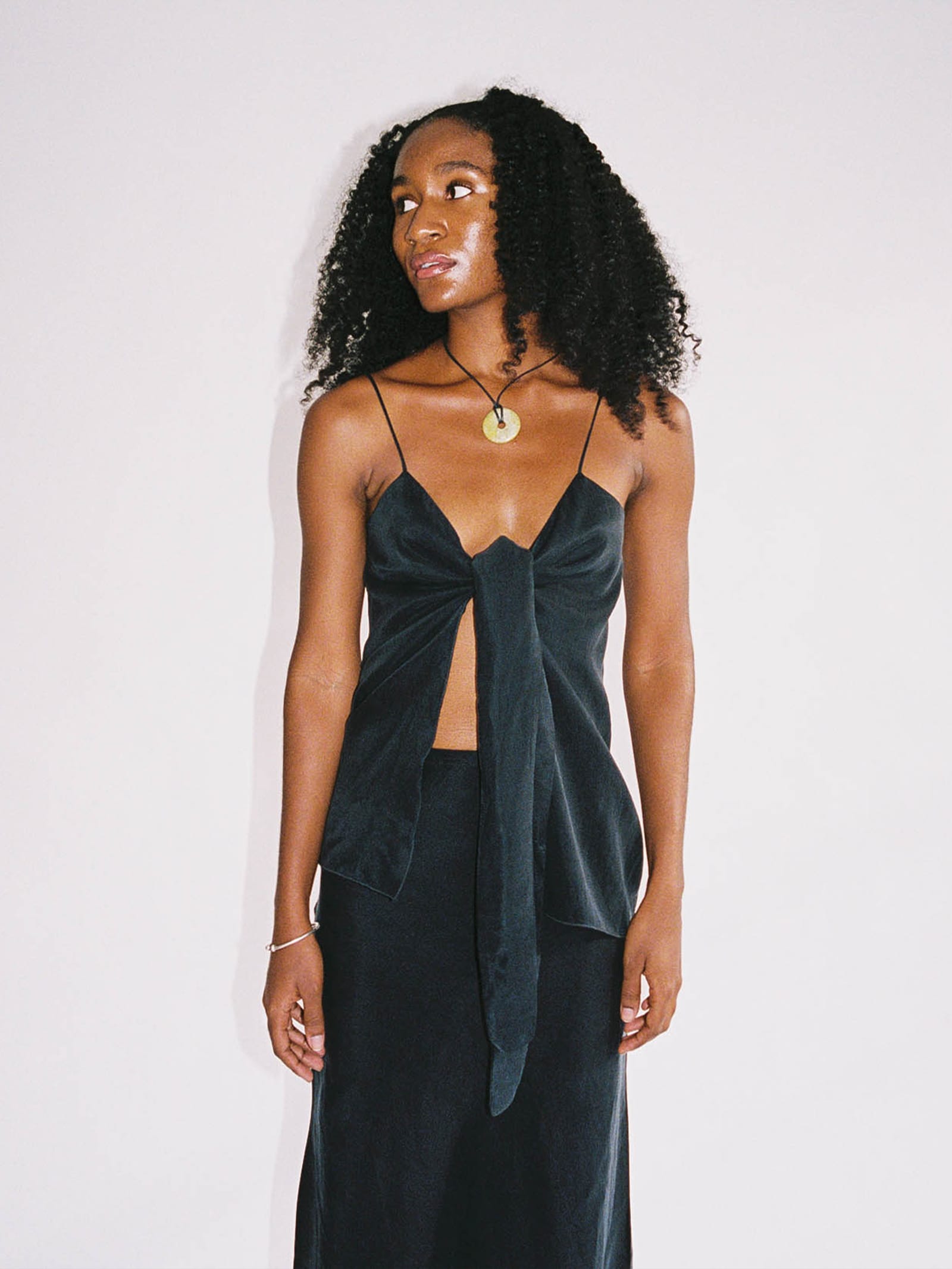 Tie Tank Top Ash