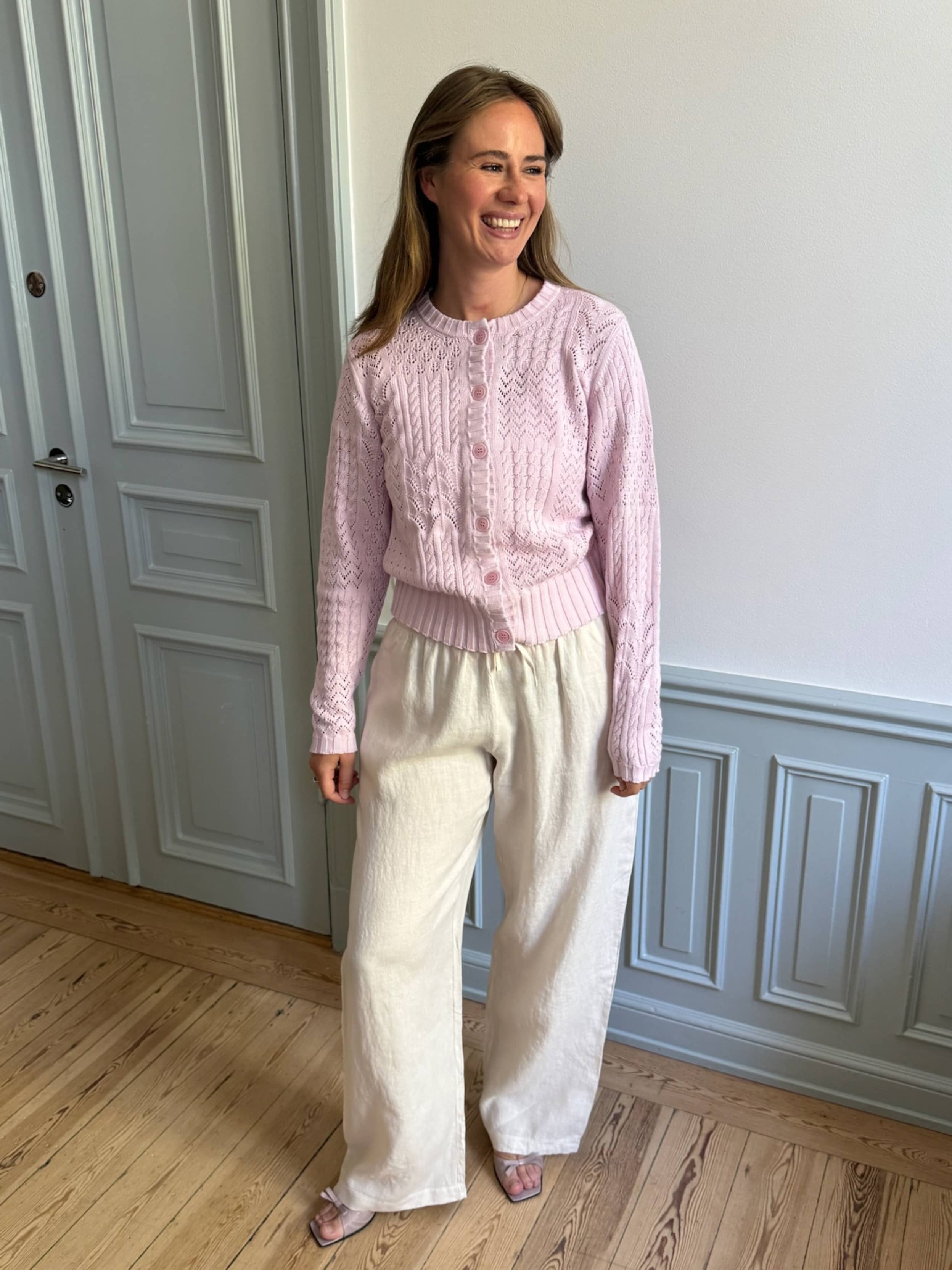 Cottage Cardigan Lilac - Lilac | Djerf Avenue