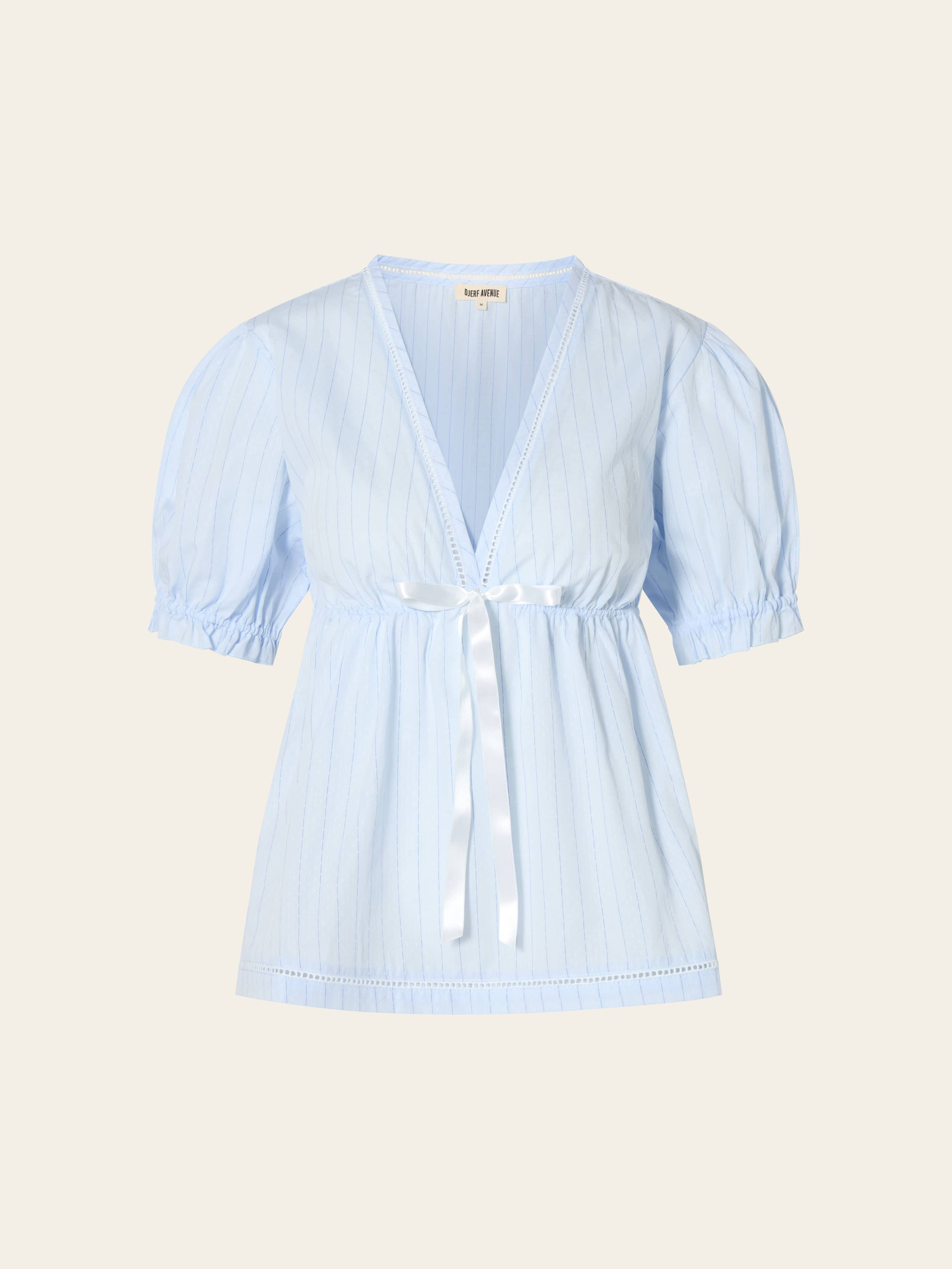 Djerf Avenue トップス Angel Summer Top Blue Stripe - Blue stripe | Djerf Avenue