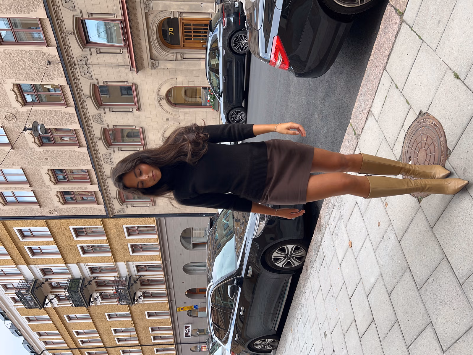 Knitted Soft Muse Top Brown