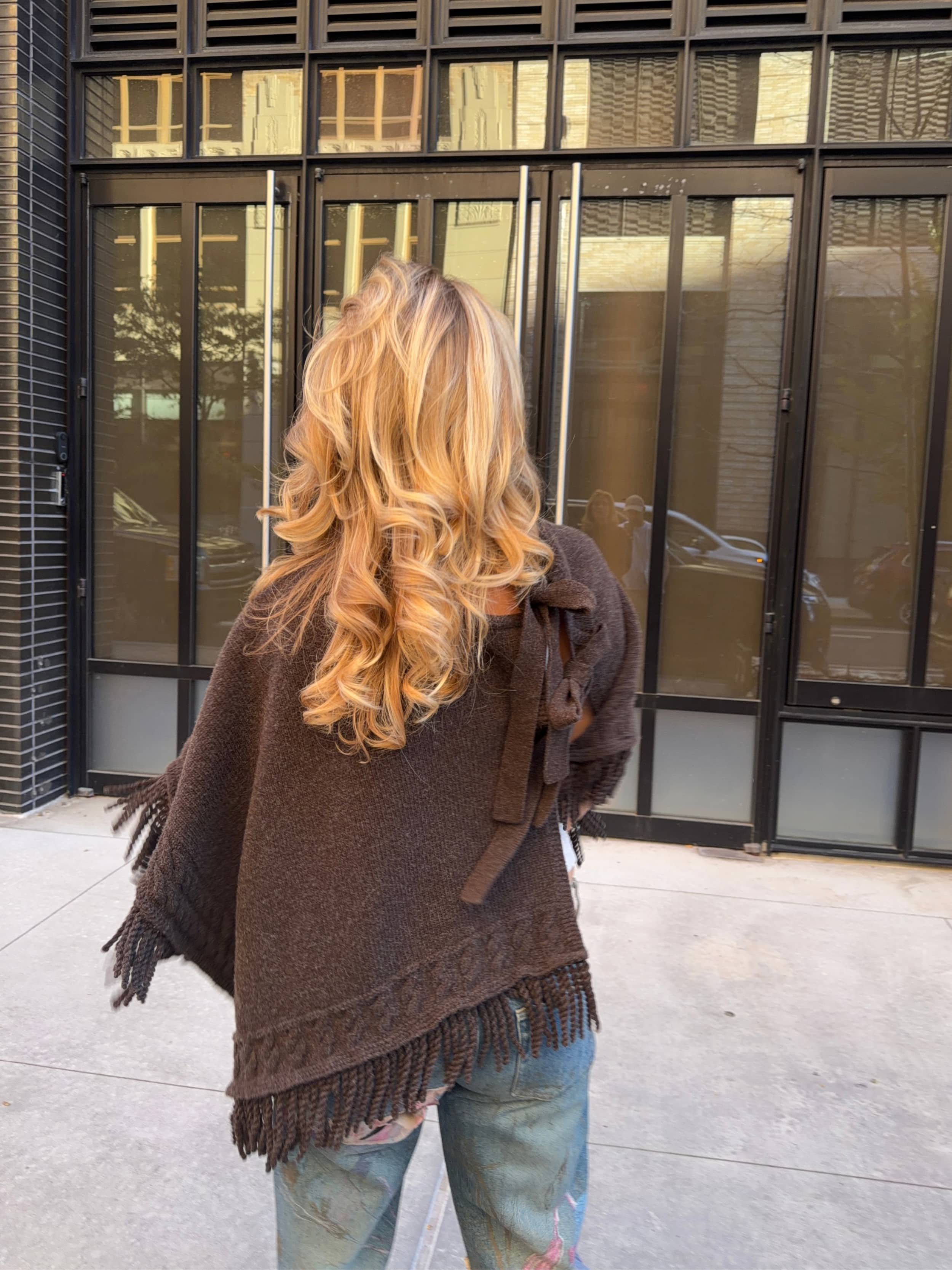 Sweet Wool Poncho Brown *PRE-ORDER* - Brown | Djerf Avenue