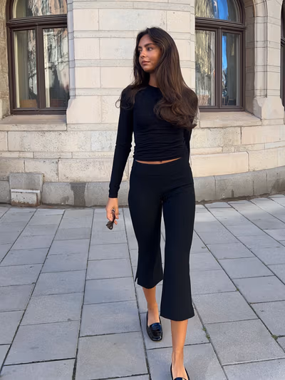 Easy Capri Pants Black