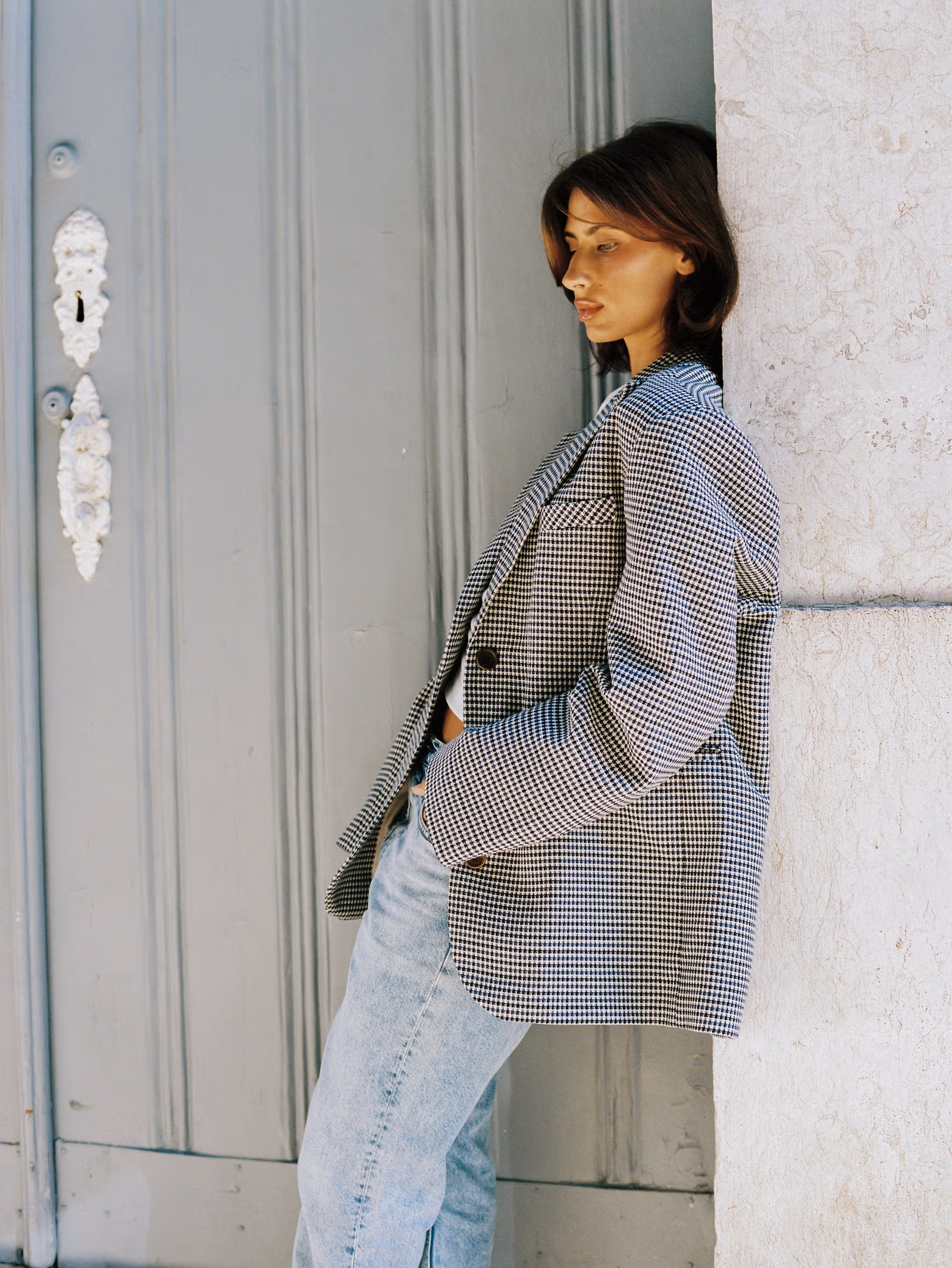 Weekend Blazer Deep Blue