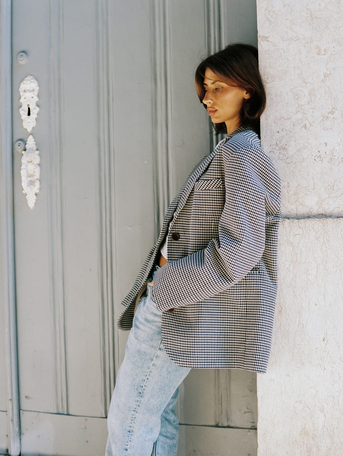 Weekend Blazer Deep Blue