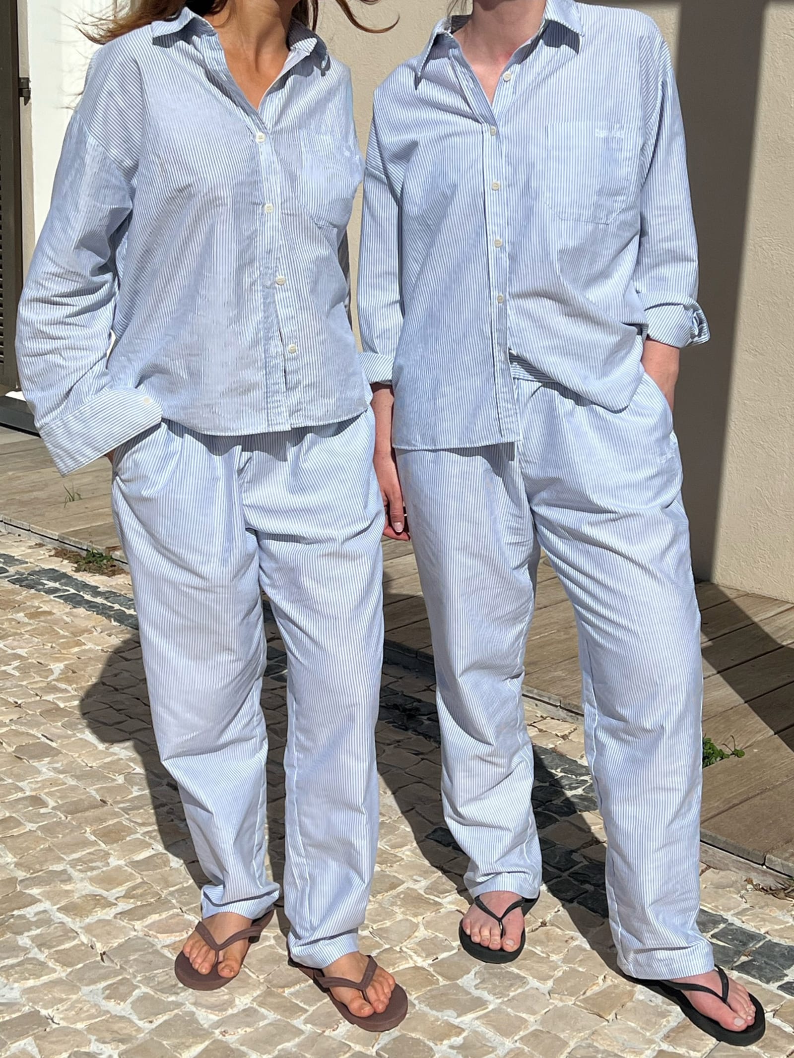 Breezy Pants Blue Stripe