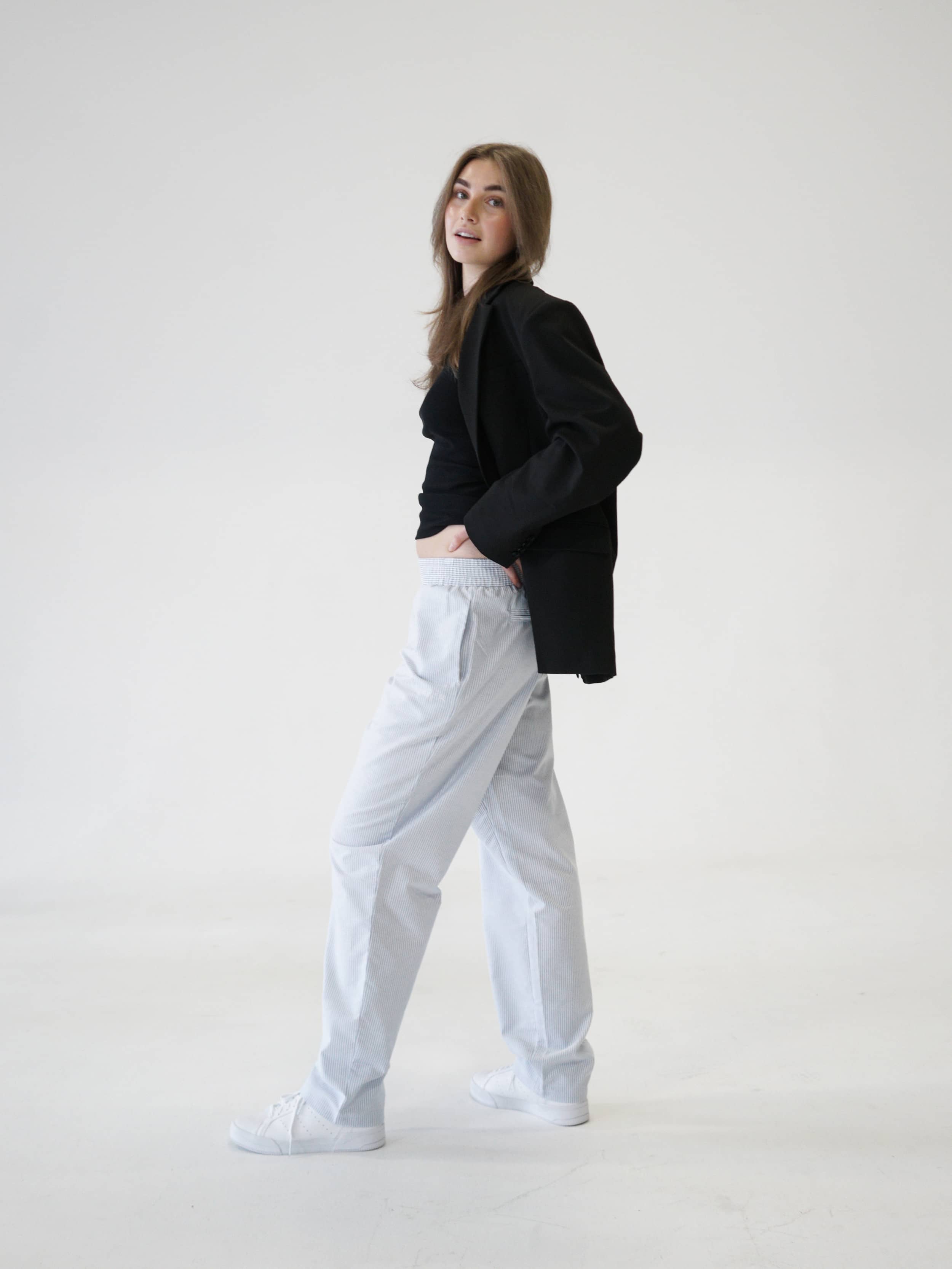 Breezy Pants Blue Stripe - Blue stripe | Djerf Avenue