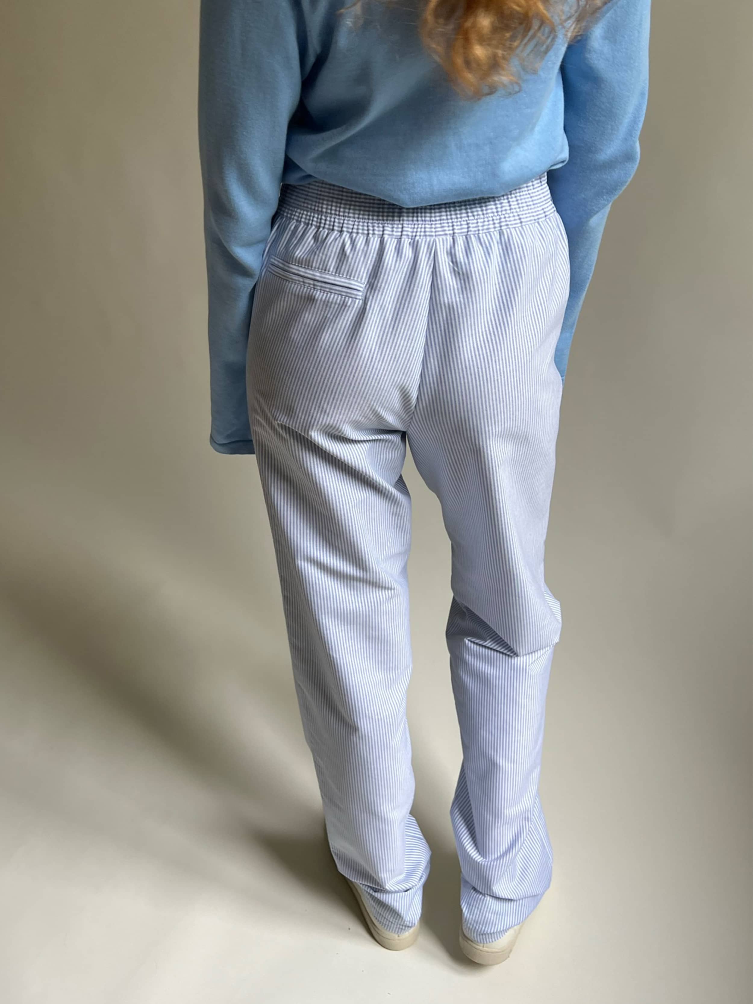 Breezy Pants Blue Stripe - Blue stripe | Djerf Avenue
