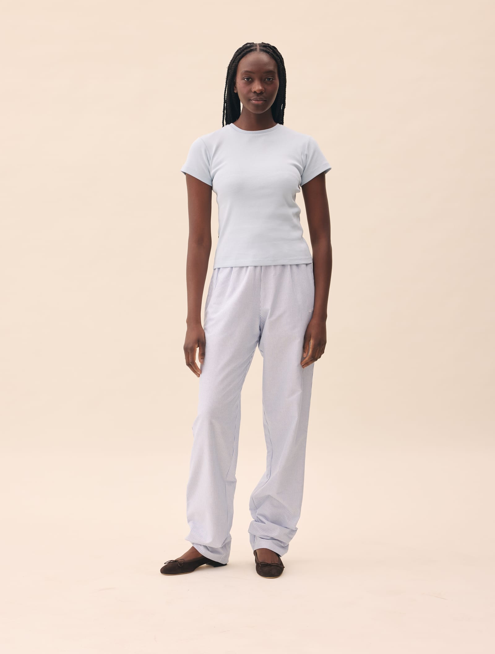 Breezy Pants Blue Stripe - Tall