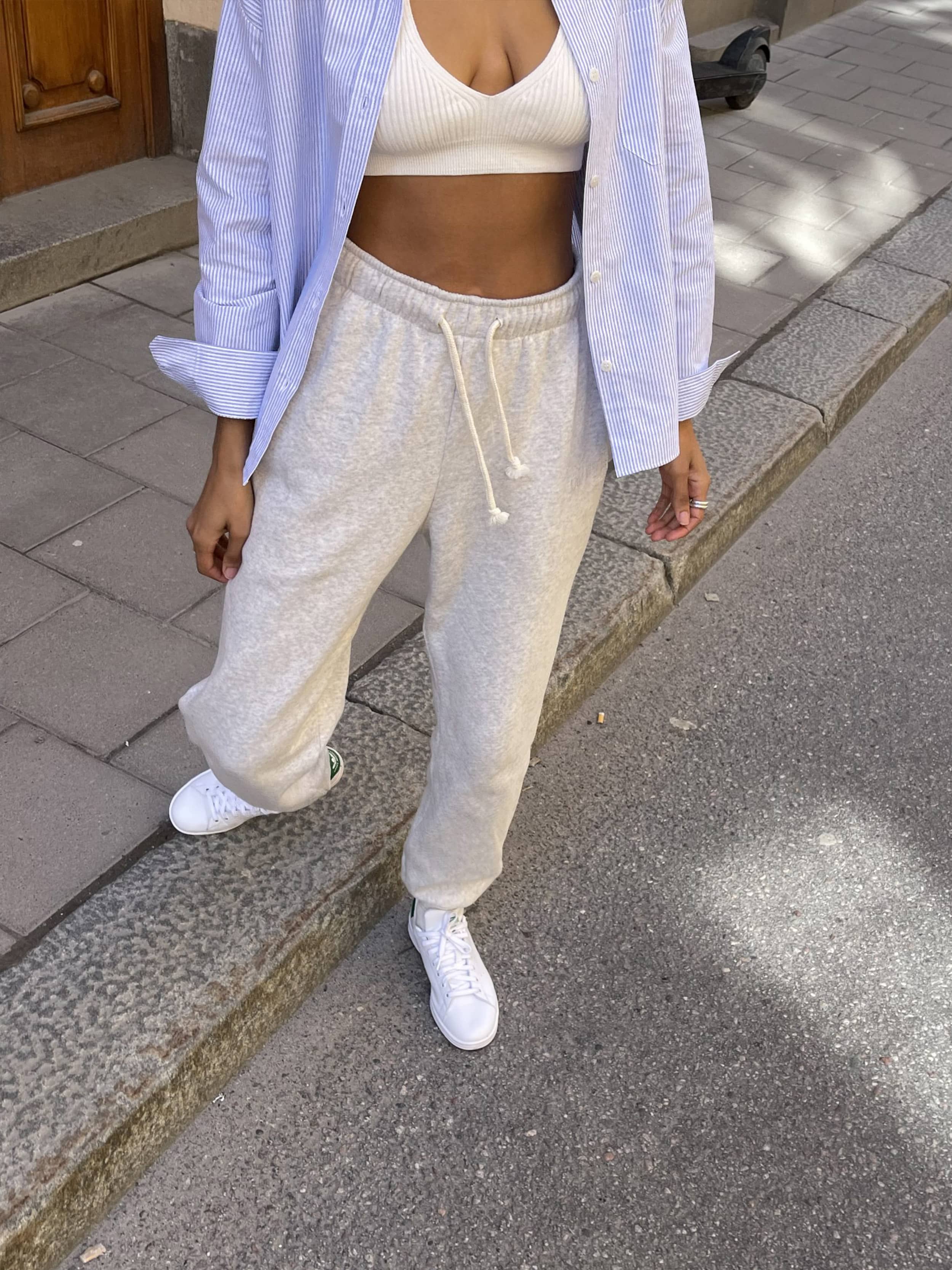 Staple Sweatpants Grey - Grey | Djerf Avenue