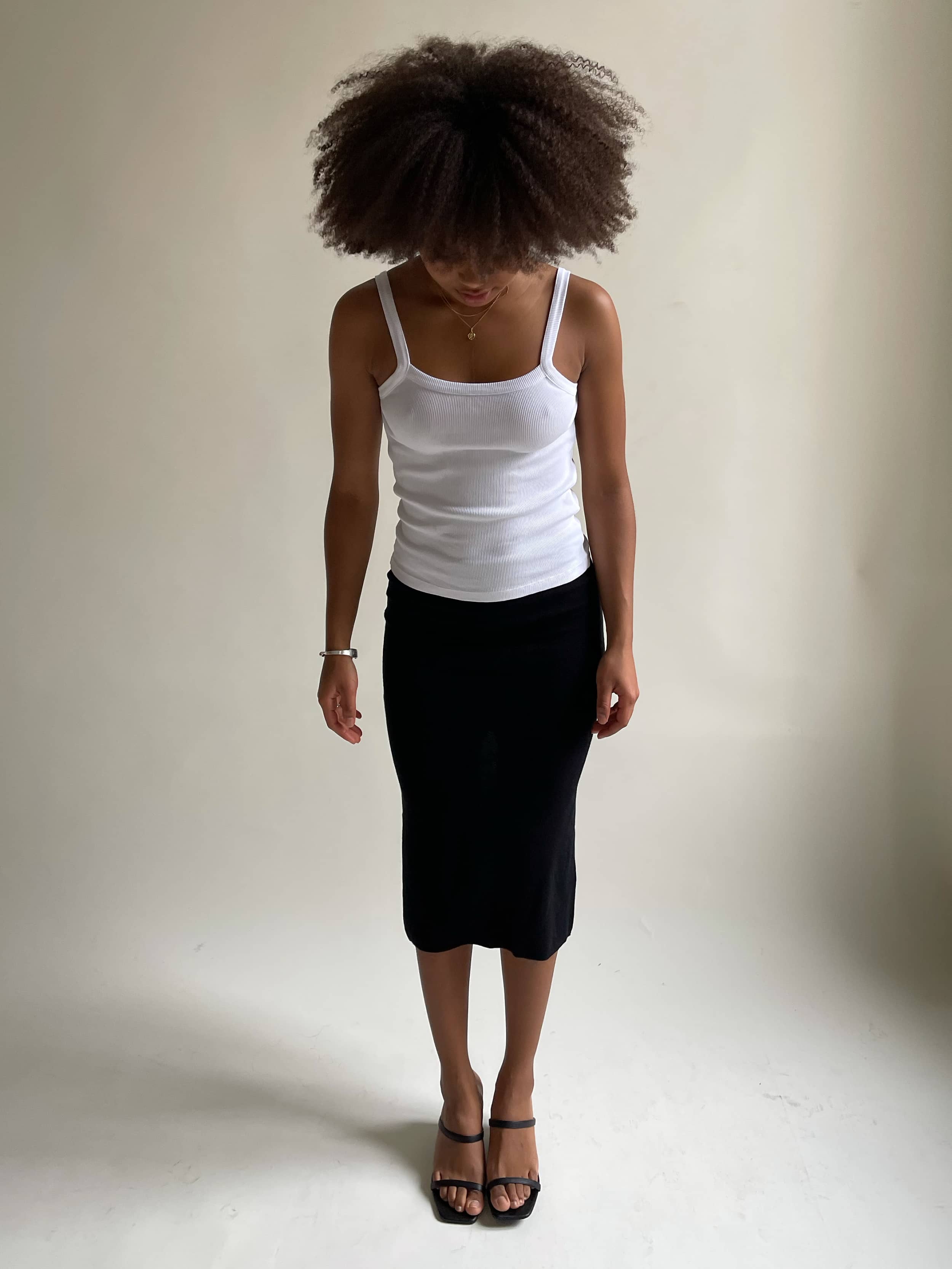 Midi Tube Skirt Liquorice - Liquorice | Djerf Avenue