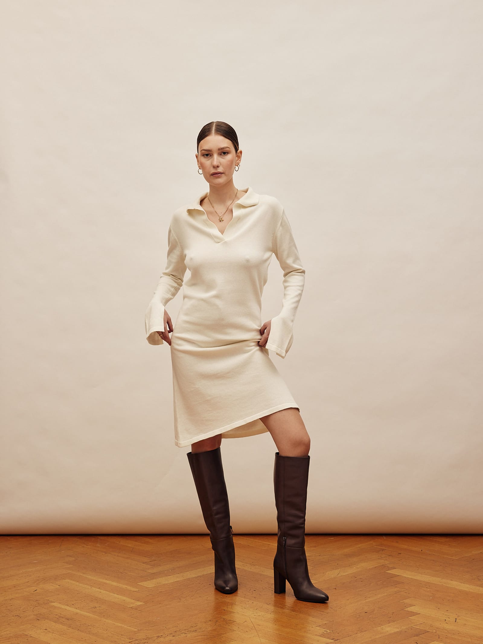 Getaway Dress Cream - Tall