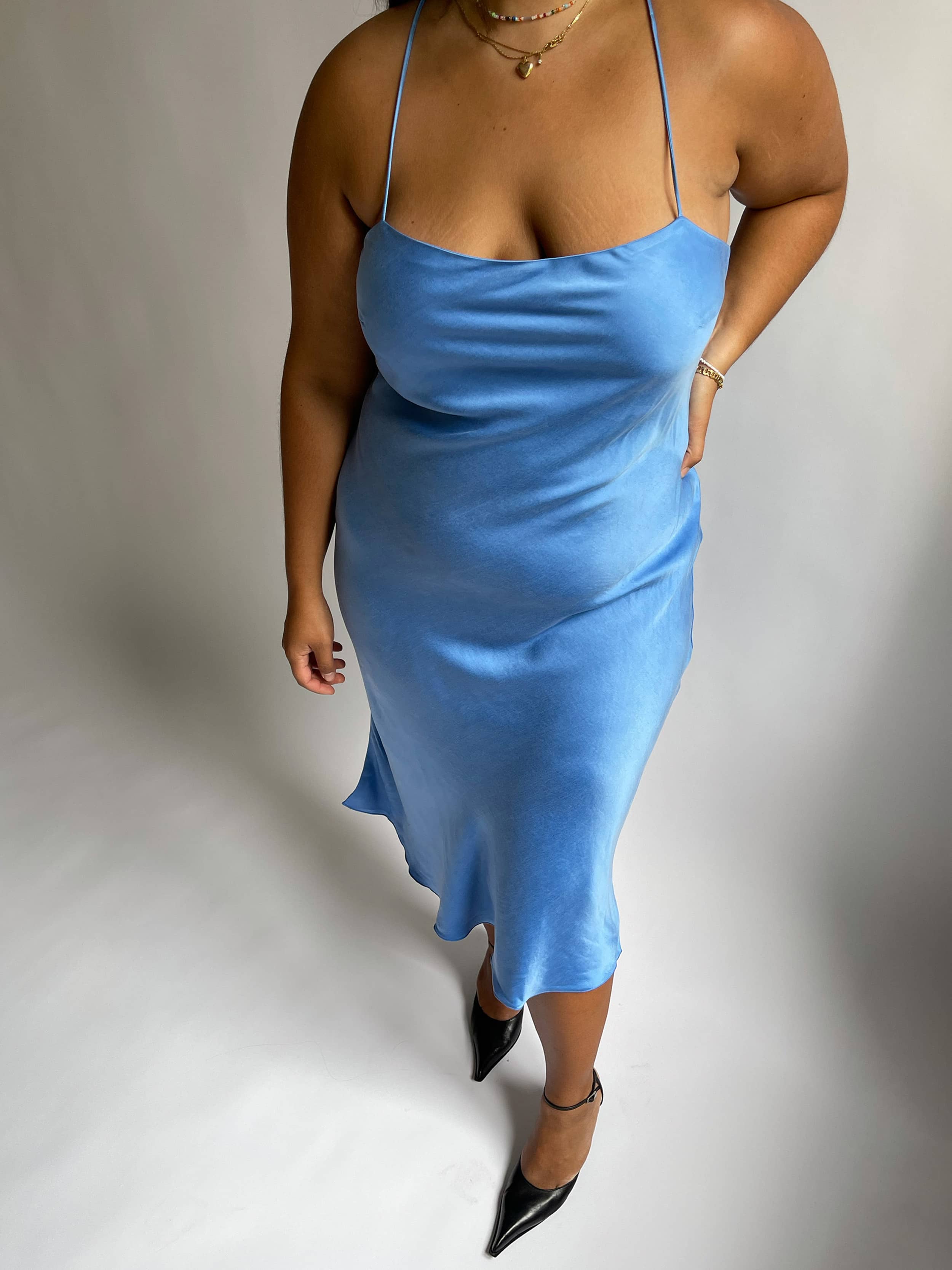 Dream Dress Midi Sky - Sky | Djerf Avenue