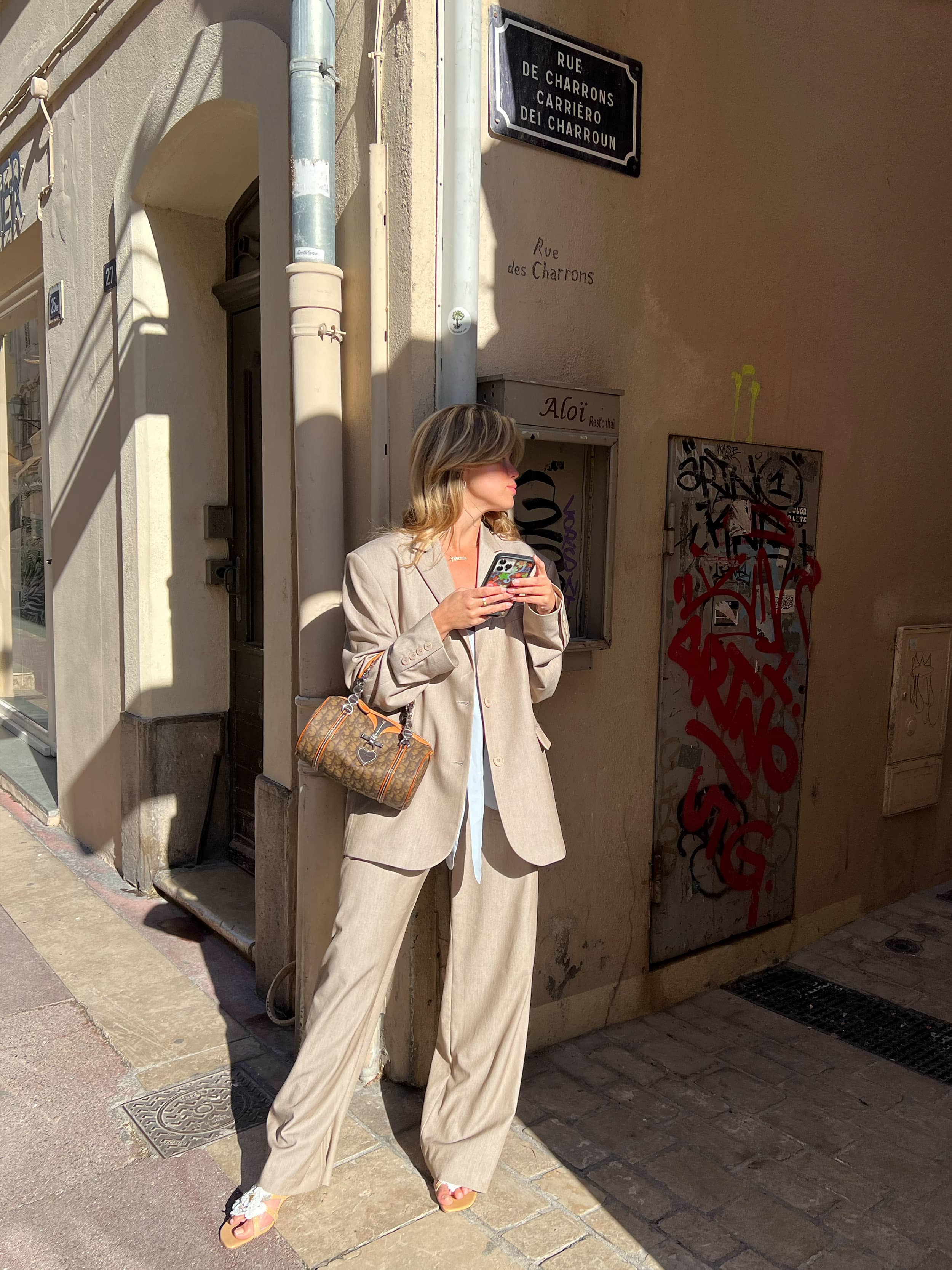 【DJERF Checked Oat AVENUE】Weekend Blazer